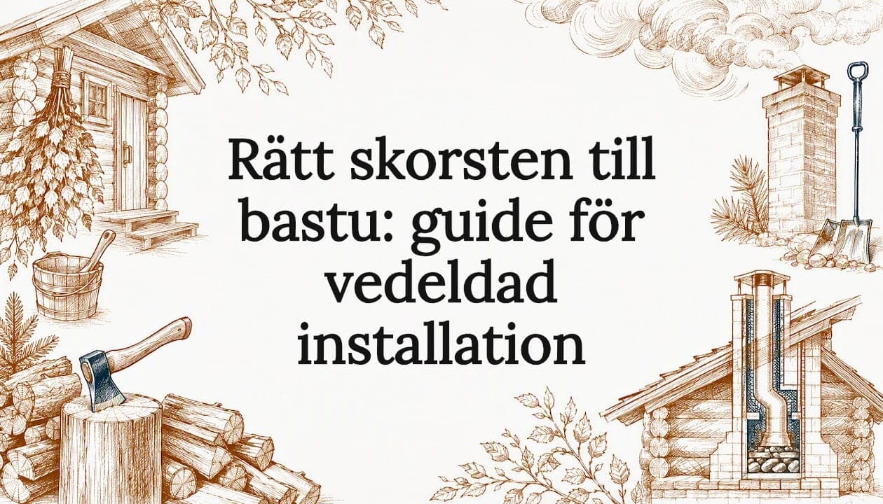 Rätt skorsten till bastu: guide för vedeldad installation